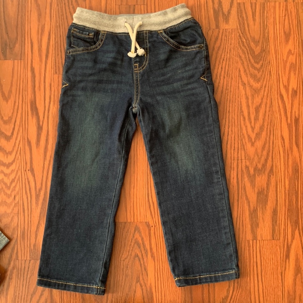 NWOT Cat & Jack 3t straight jeans with drawstring